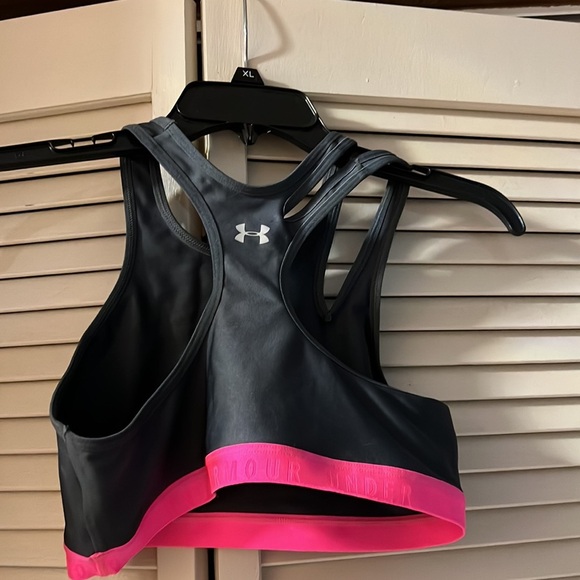 🔥3 for $25🔥 (EUC) GRAY AND HOT PINK SPORTS BRA. SZ M - Picture 4 of 5